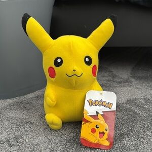 Rare Pikachu Yellow Plush Toy - closed mouth